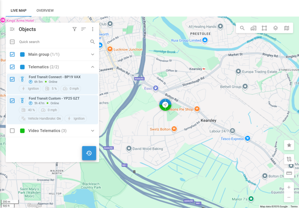 DriveLive platform overview graphic